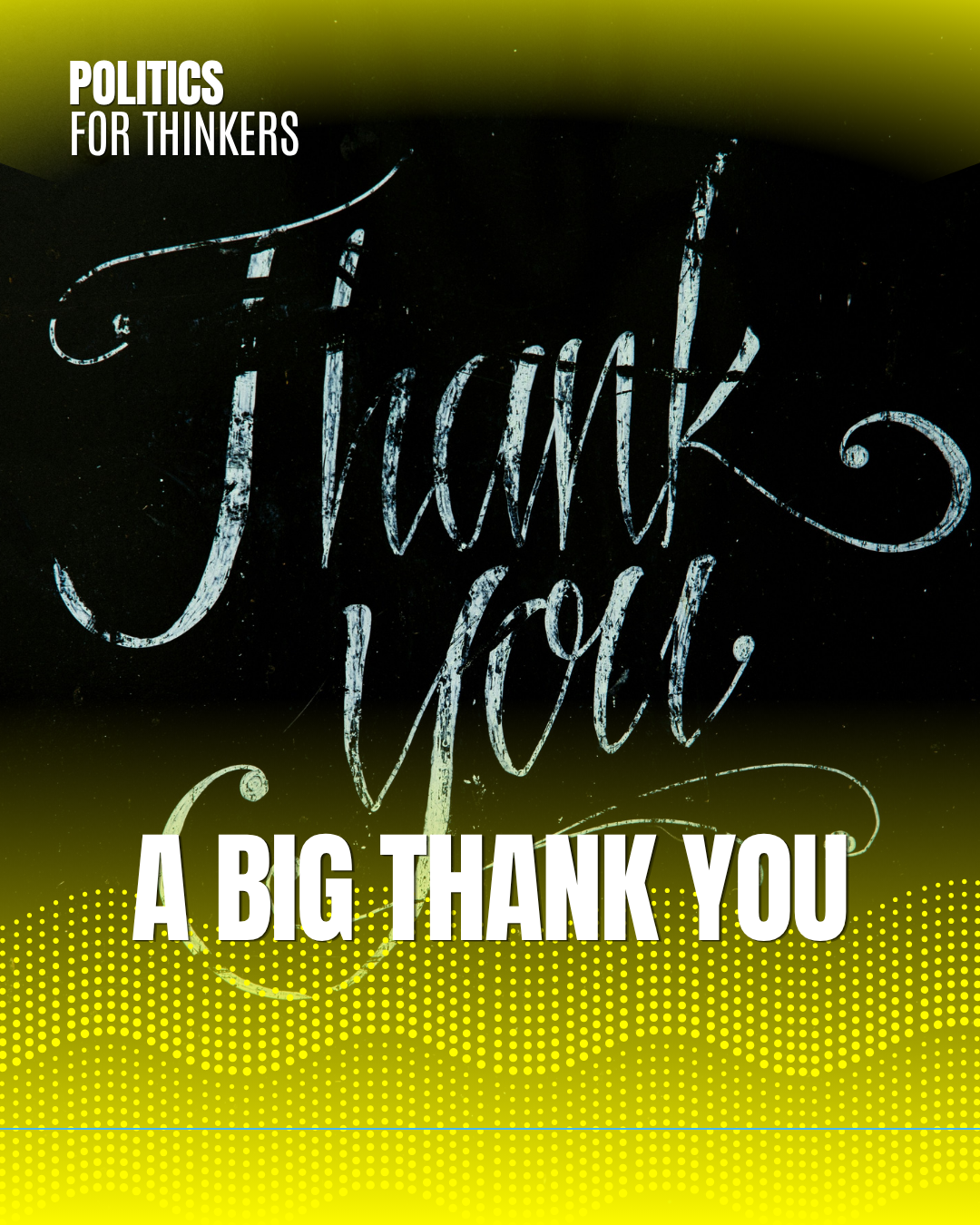 A big thank you